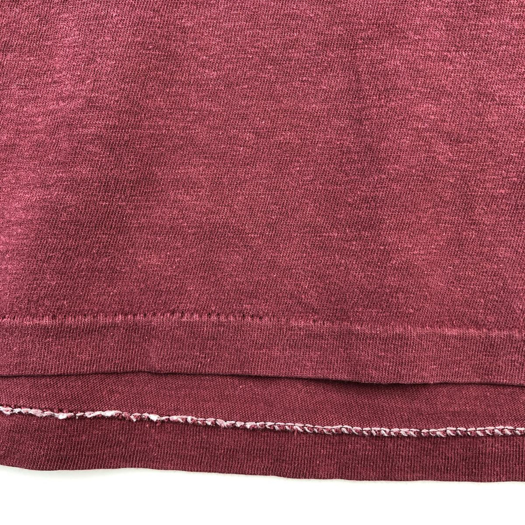 Printed T-shirt, Made in USA, Men's Size S unclear wine-red Vintage Second Hand