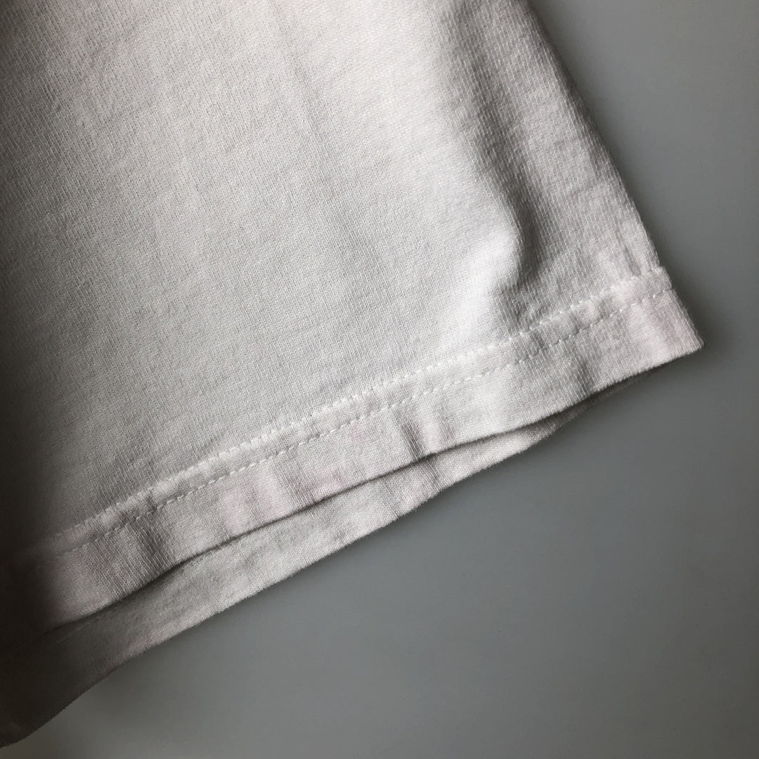 90'S Fruit of the Loom Screen Stars Print T-Shirt, Men's XL (approx.), Vintage cotton white type Vintage Second Hand