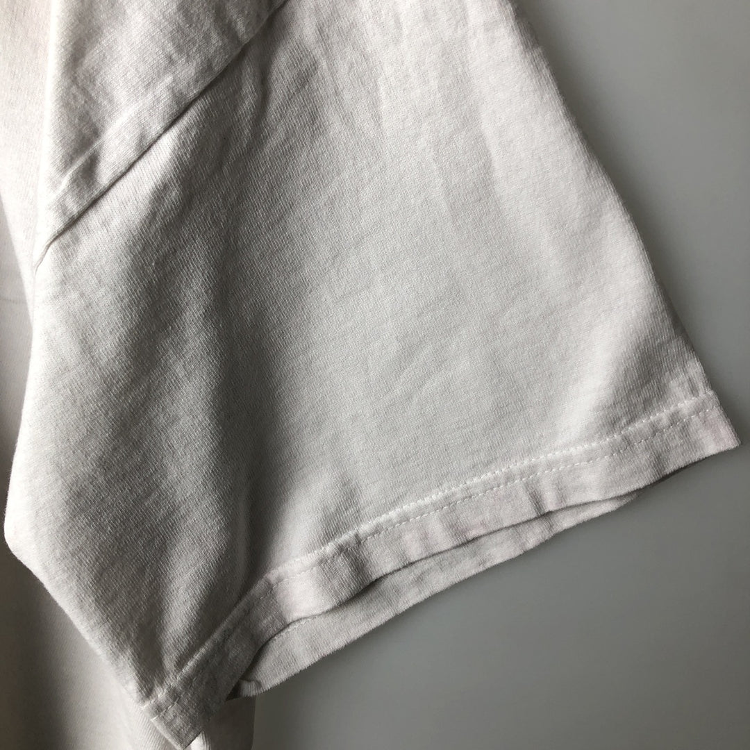 90'S Fruit of the Loom Screen Stars Print T-Shirt, Men's XL (approx.), Vintage cotton white type Vintage Second Hand