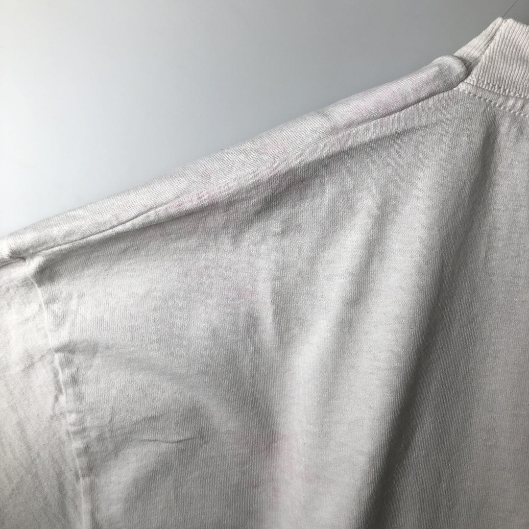 90'S Fruit of the Loom Screen Stars Print T-Shirt, Men's XL (approx.), Vintage cotton white type Vintage Second Hand