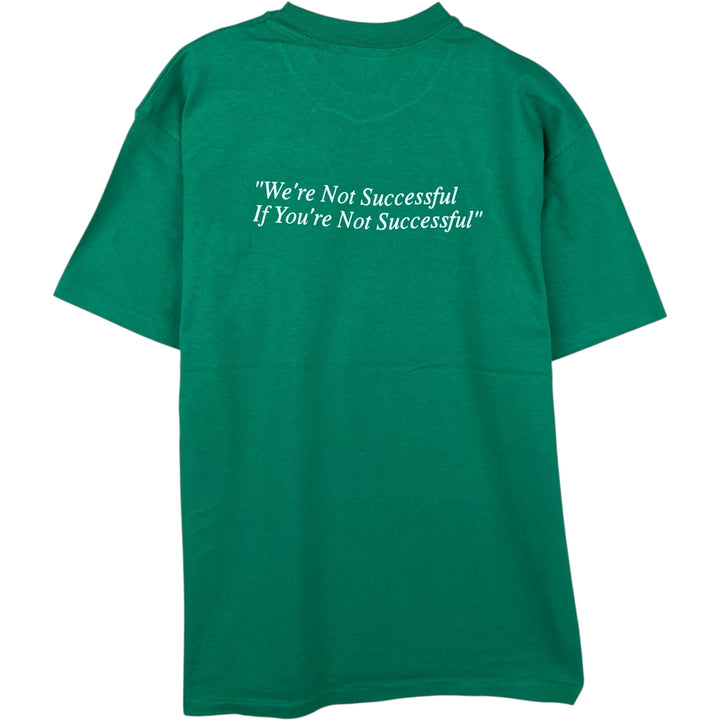80'S Hanes BEEFY-T Blue Tag Message Print T-Shirt Made in USA Men's XL Vintage cotton green type Vintage Second Hand