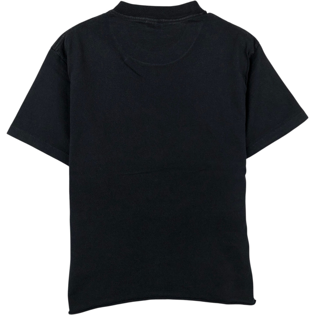 90'S Anvil Cut-Off Message Print T-Shirt, Made in USA, Men's Size M (Equivalent), Vintage cotton black type Vintage Second Hand