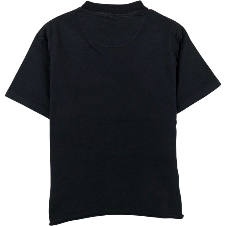 90'S Anvil Cut-Off Message Print T-Shirt, Made in USA, Men's Size M (Equivalent), Vintage cotton black type Vintage Second Hand