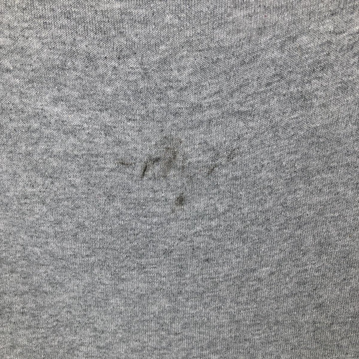 80'S Hanes Poly-Cotton Blue Tag Printed T-Shirt, Made in USA, Men's Size L (approx.), Vintage cotton gray type Vintage Second Hand