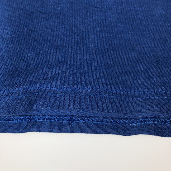 Vintage 80s-90'S Jerzees printed T-shirt, Made in USA, Men's Size L cotton blue type Vintage Second Hand