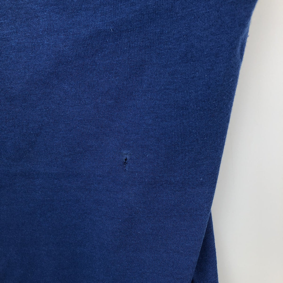 Vintage 80s-90'S Jerzees printed T-shirt, Made in USA, Men's Size L cotton blue type Vintage Second Hand