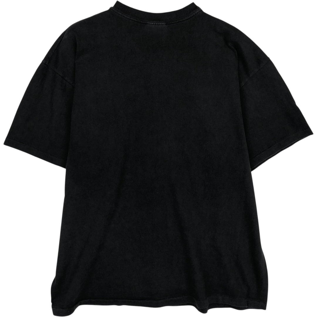 Hanes printed t-shirt, men's size XL. cotton black type Vintage Second Hand