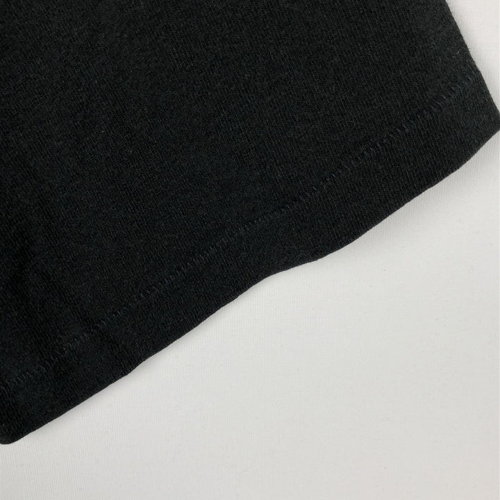 90'S Anvil Printed T-shirt, Made in USA, Men's L size, Vintage cotton black type Vintage Second Hand