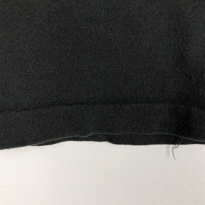 90'S Anvil Printed T-shirt, Made in USA, Men's L size, Vintage cotton black type Vintage Second Hand