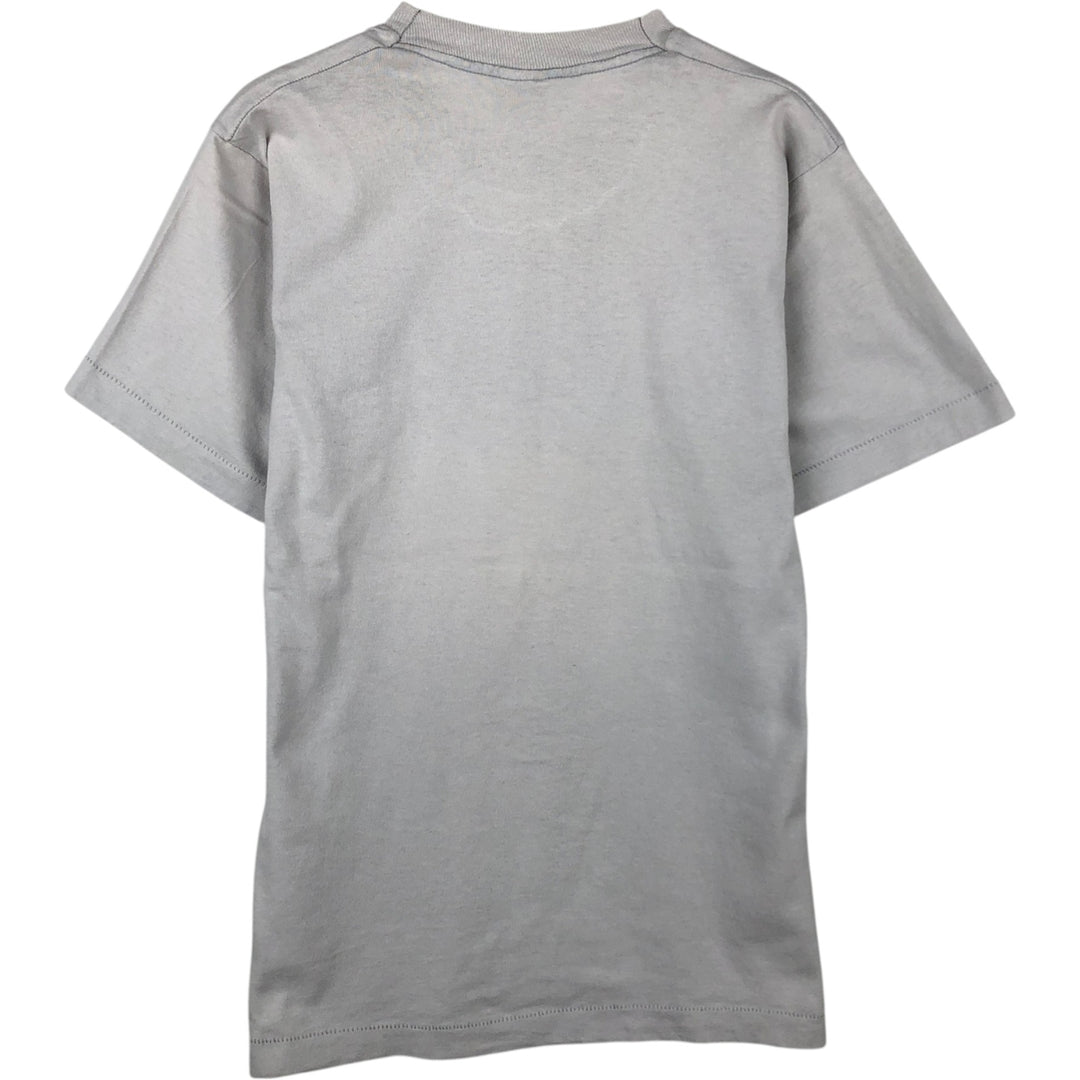 90'S Fruit of the Loom printed T-shirt, made in the USA, men's size M, vintage cotton gray type Vintage Second Hand