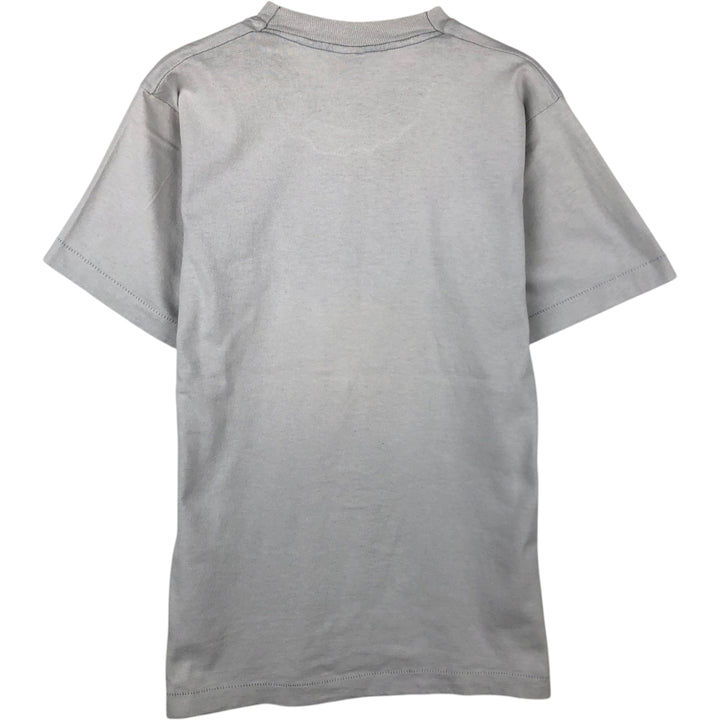 90'S Fruit of the Loom printed T-shirt, made in the USA, men's size M, vintage cotton gray type Vintage Second Hand