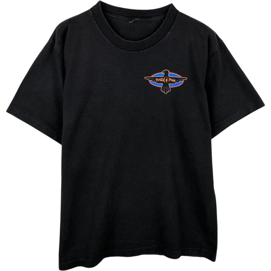 ~90'S Eagle Pattern Print T-Shirt, Men's Size M (Equivalent), Vintage unclear black type Vintage Second Hand
