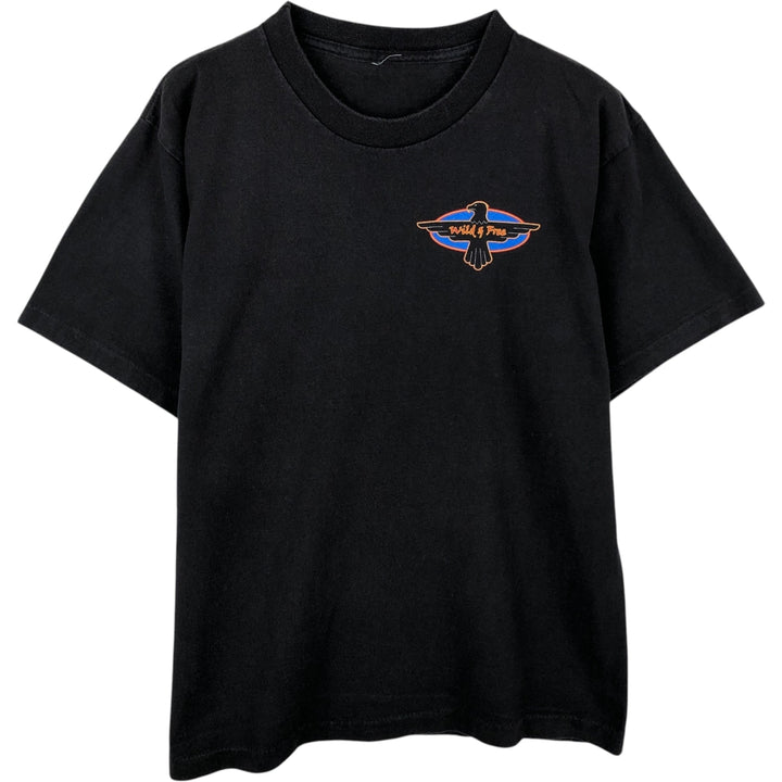 ~90'S Eagle Pattern Print T-Shirt, Men's Size M (Equivalent), Vintage unclear black type Vintage Second Hand