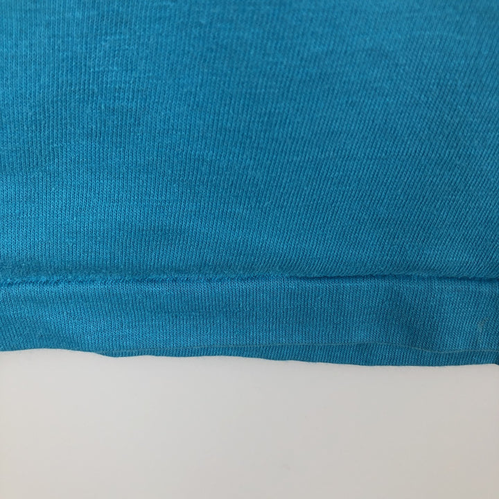 Vintage 1980'S Hanes Fifty-Fifty Blue Tag Print T-Shirt, Made in USA, Men's XL cotton Blue type light blue Vintage Second Hand