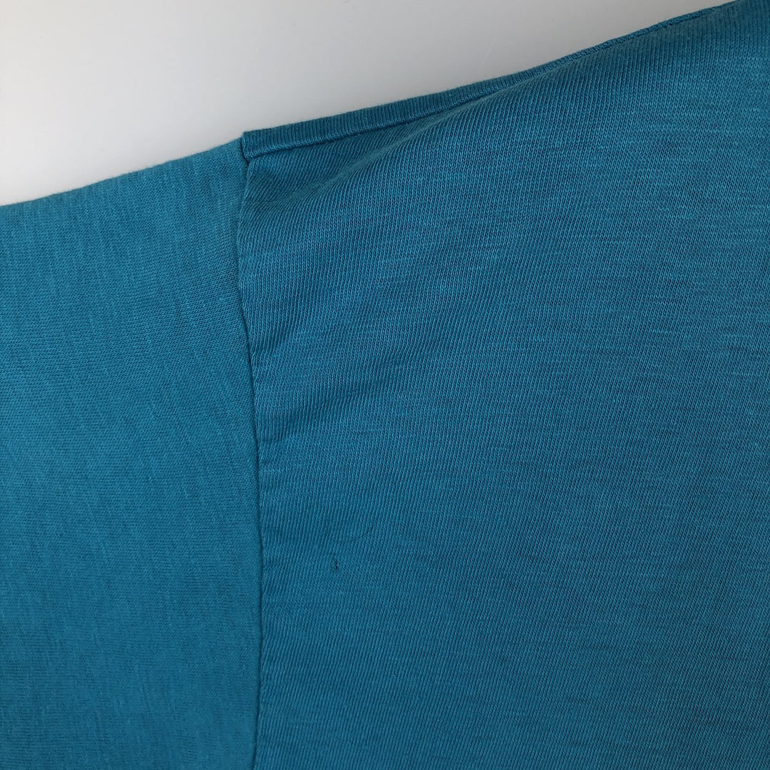 Vintage 1980'S Hanes Fifty-Fifty Blue Tag Print T-Shirt, Made in USA, Men's XL cotton Blue type light blue Vintage Second Hand