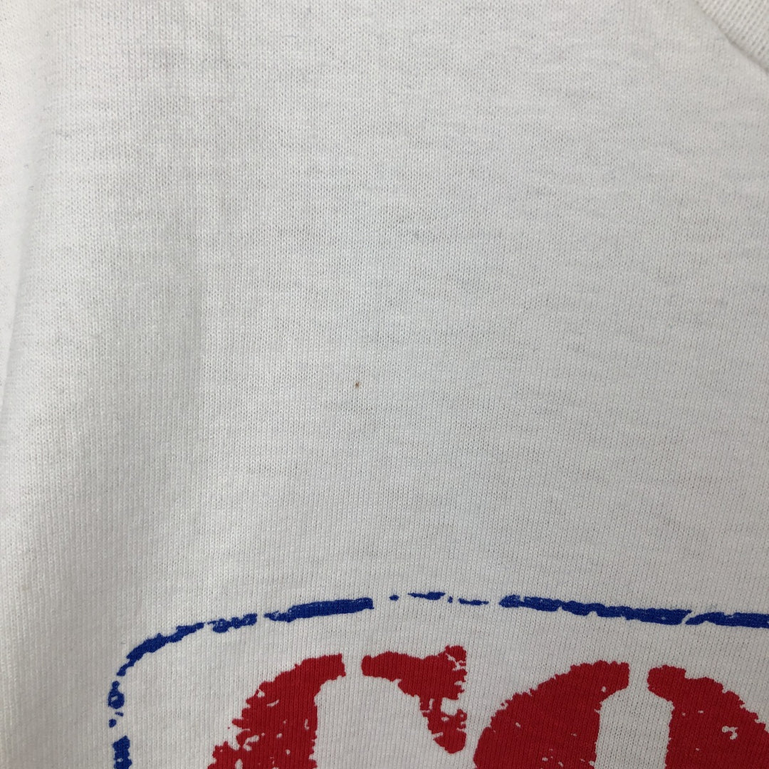 90'S Screen Stars Comic Relief Print T-Shirt, Made in USA, Men's Size L (approx.), Vintage cotton white type Vintage Second Hand