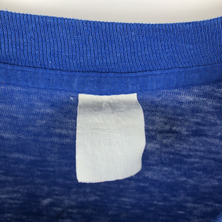 ~90'S Vintage Printed T-shirt, Men's M size unclear blue type Vintage Second Hand