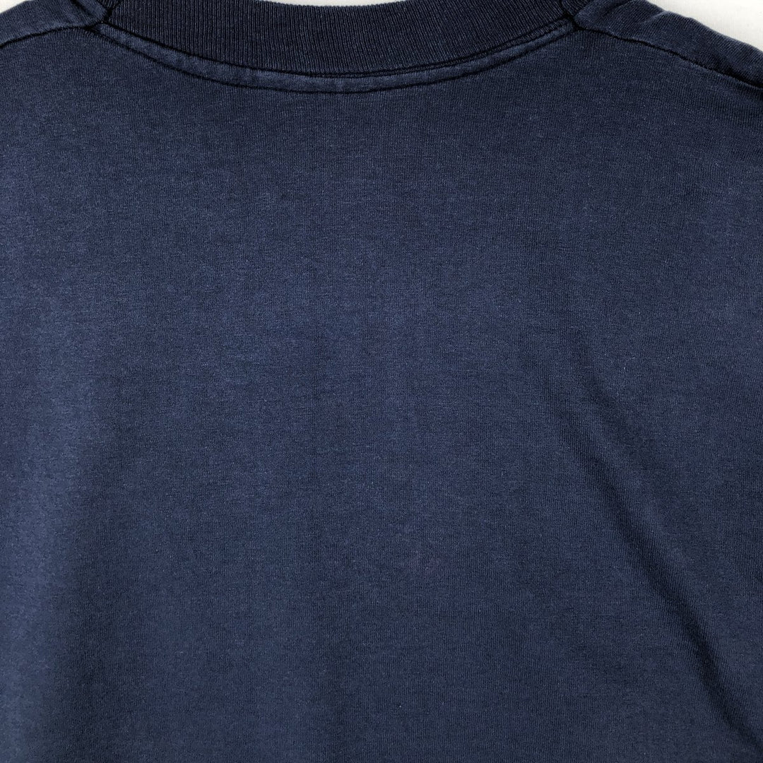 90'S Screen Stars Best Printed T-shirt Made in USA Men's L Vintage cotton navy blue type Vintage Second Hand