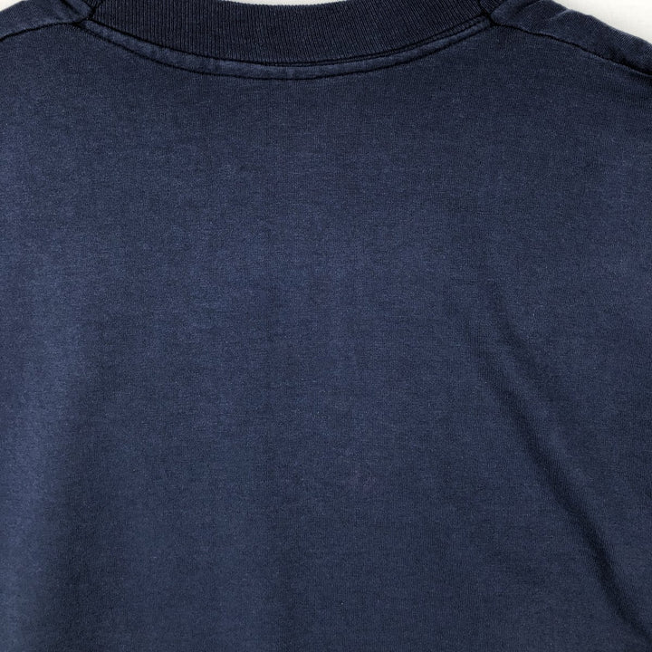 90'S Screen Stars Best Printed T-shirt Made in USA Men's L Vintage cotton navy blue type Vintage Second Hand