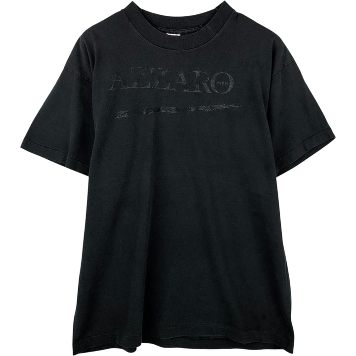 ~90'S Fruit of the Loom Print T-Shirt, Made in USA, Men's XL equivalent, Vintage cotton black type Vintage Second Hand