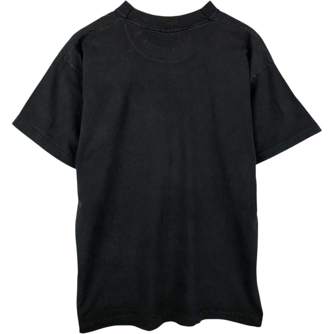 ~90'S Fruit of the Loom Print T-Shirt, Made in USA, Men's XL equivalent, Vintage cotton black type Vintage Second Hand