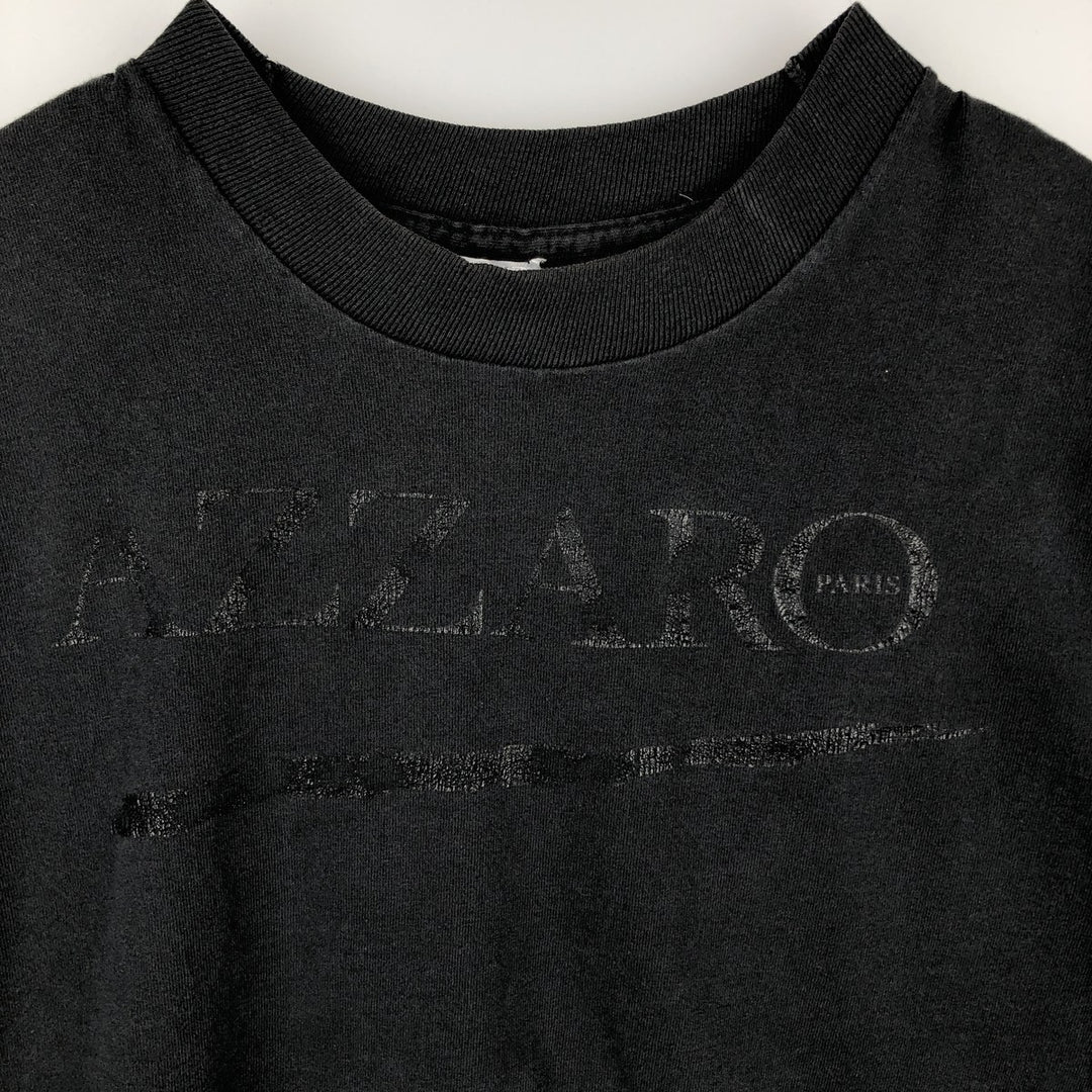 ~90'S Fruit of the Loom Print T-Shirt, Made in USA, Men's XL equivalent, Vintage cotton black type Vintage Second Hand