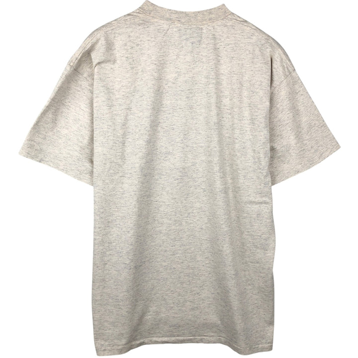 90'S Coleman Print T-Shirt, Made in USA, Men's XL equivalent, Vintage cotton Beige type Vintage Second Hand
