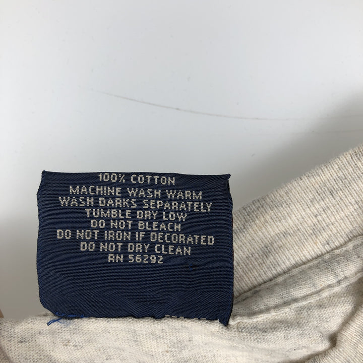 90'S Coleman Print T-Shirt, Made in USA, Men's XL equivalent, Vintage cotton Beige type Vintage Second Hand