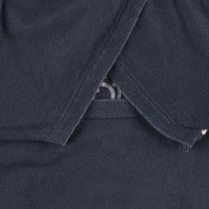 Vintage 80'S Hanes printed T-shirt, made in the USA, size L for men cotton navy blue type Vintage Second Hand