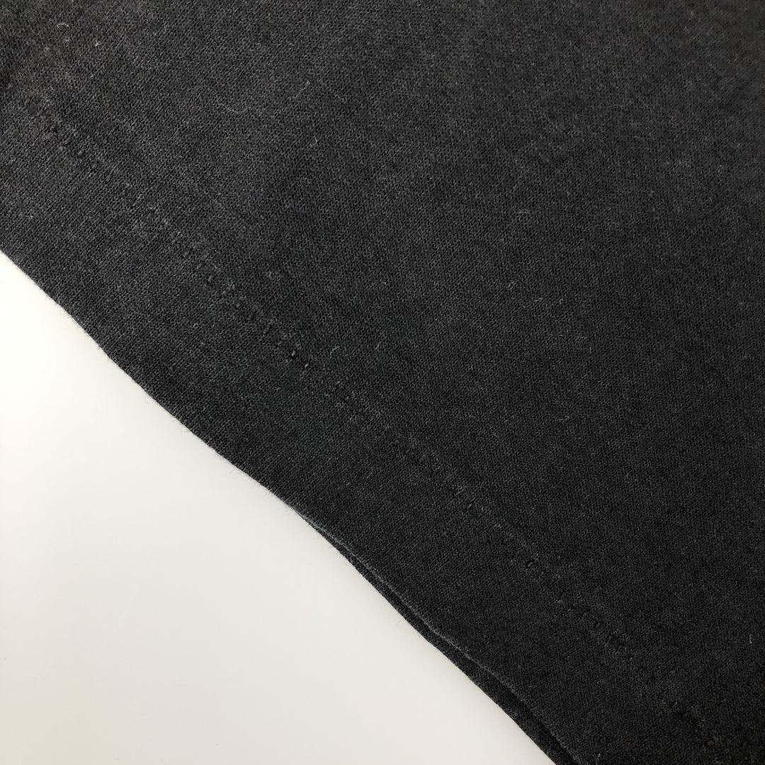 90'S Hanes HEAVYWEIGHT 50 cotton black type Vintage Second Hand