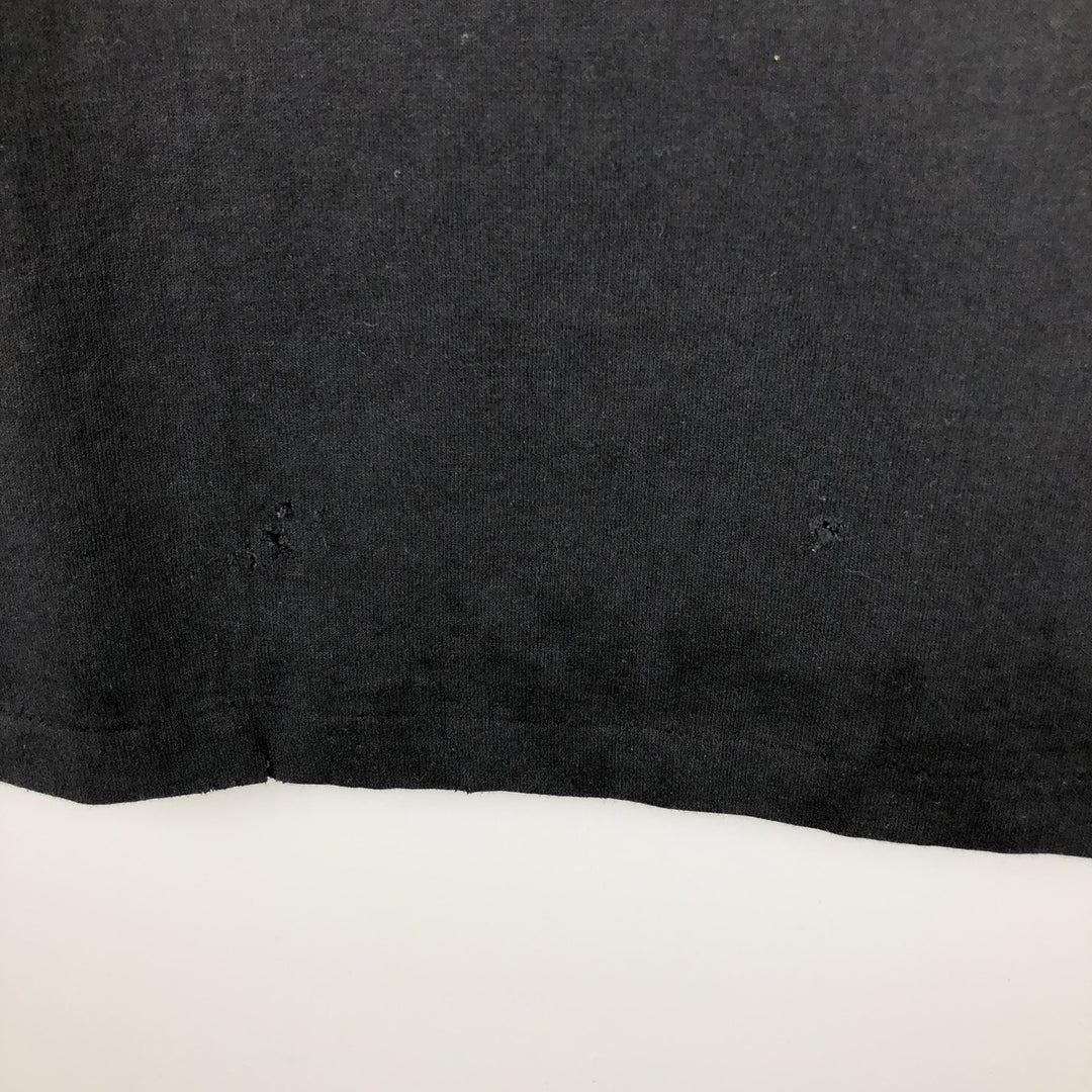 90'S Hanes HEAVYWEIGHT 50 cotton black type Vintage Second Hand