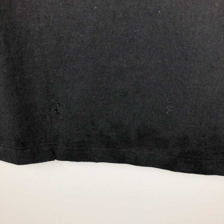 90'S Hanes HEAVYWEIGHT 50 cotton black type Vintage Second Hand