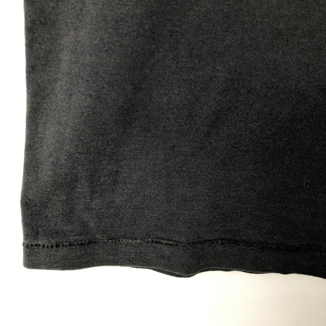 ~90'S Fruit of the Loom Wolf Pattern Animal T-Shirt, Made in USA, Men's Size L (Equivalent), Vintage cotton black type Vintage Second Hand