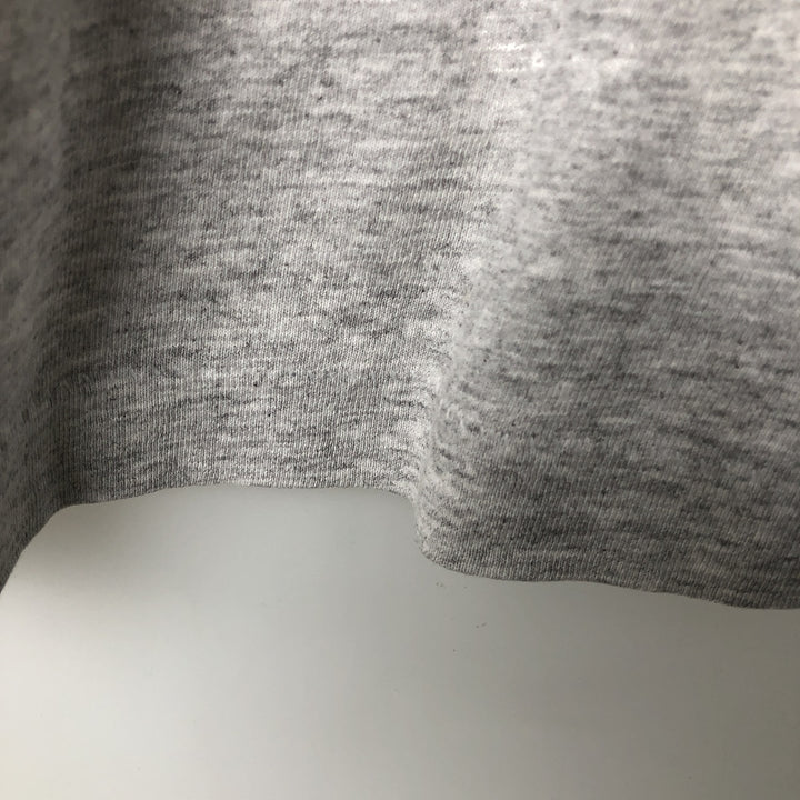 ~90'S Fruit of the Loom Short-Sleeve T-Shirt with One-Point Logo, Men's XL Equivalent, Vintage unclear gray type Vintage Second Hand