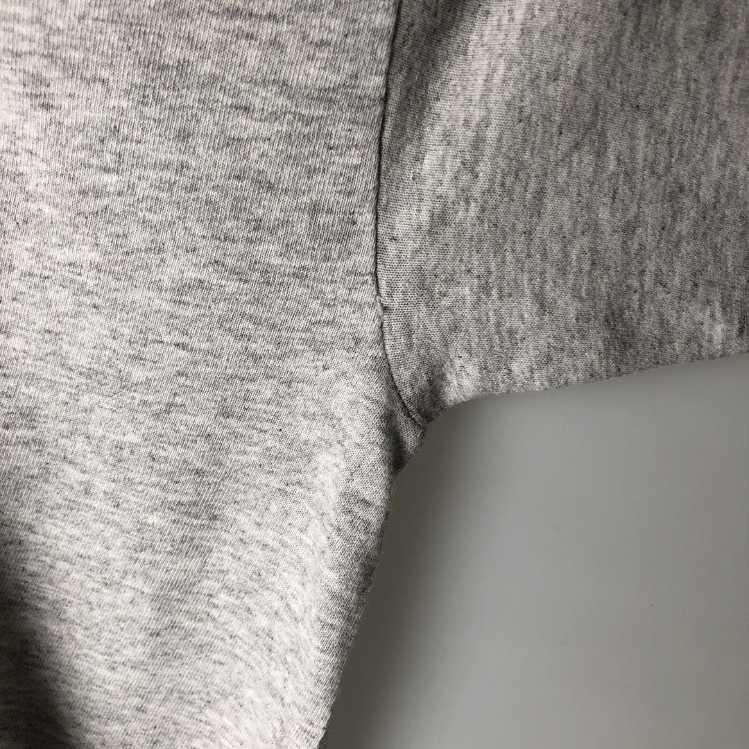 ~90'S Fruit of the Loom Short-Sleeve T-Shirt with One-Point Logo, Men's XL Equivalent, Vintage unclear gray type Vintage Second Hand