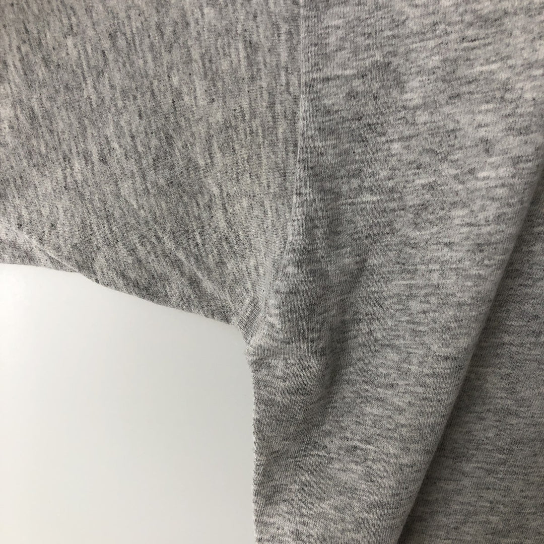 ~90'S Fruit of the Loom Short-Sleeve T-Shirt with One-Point Logo, Men's XL Equivalent, Vintage unclear gray type Vintage Second Hand