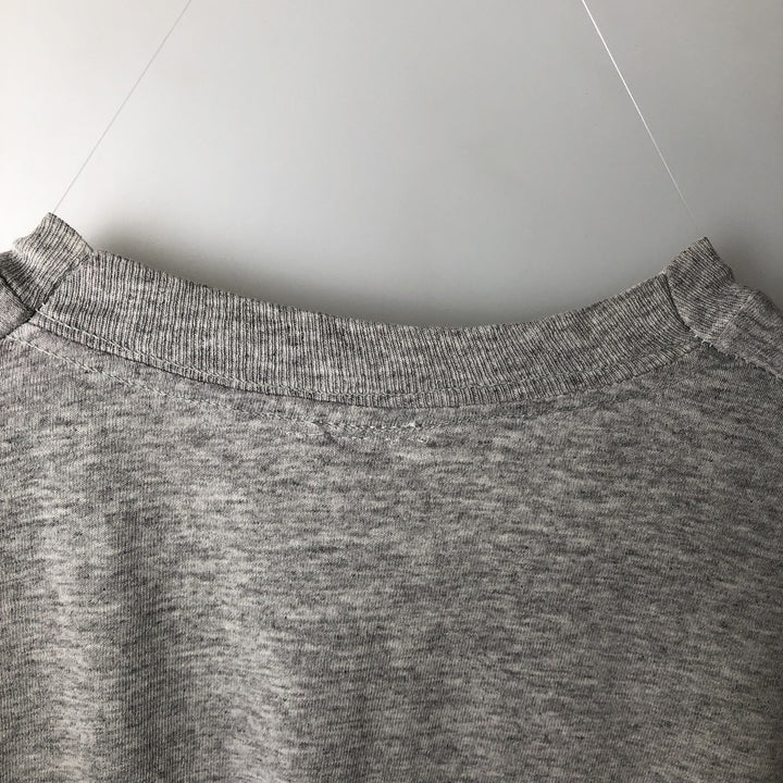 ~90'S Fruit of the Loom Short-Sleeve T-Shirt with One-Point Logo, Men's XL Equivalent, Vintage unclear gray type Vintage Second Hand