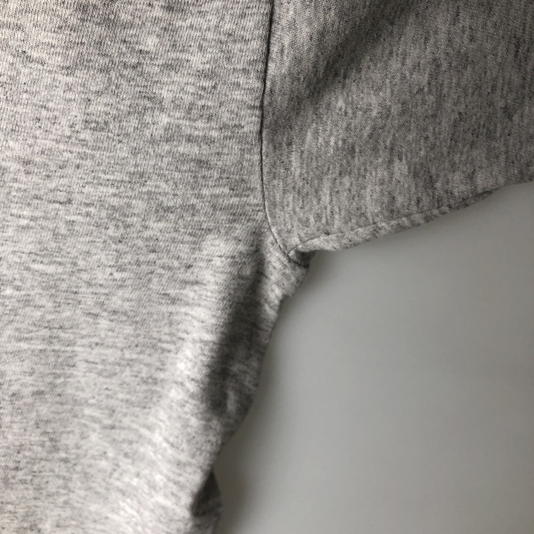 ~90'S Fruit of the Loom Short-Sleeve T-Shirt with One-Point Logo, Men's XL Equivalent, Vintage unclear gray type Vintage Second Hand