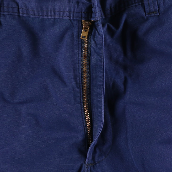 2000'S US Military Issue USCG Ripstop Military Cargo Pants Combat Pants Made in USA Men's W37 (approx.) Nylon navy blue type Vintage Second Hand