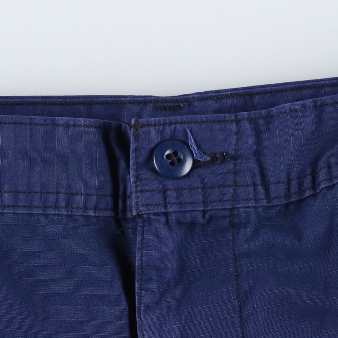 2000'S US Military Issue USCG Ripstop Military Cargo Pants Combat Pants Made in USA Men's W37 (approx.) Nylon navy blue type Vintage Second Hand