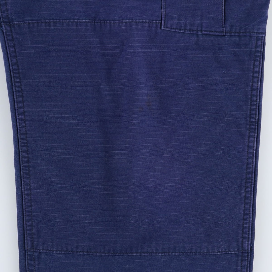 2000'S US Military Issue USCG Ripstop Military Cargo Pants Combat Pants Made in USA Men's W37 (approx.) Nylon navy blue type Vintage Second Hand
