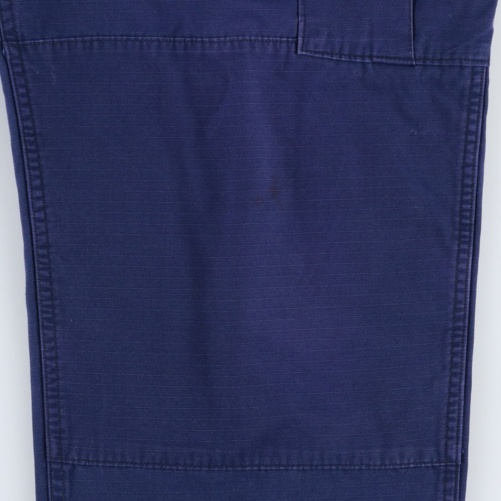 2000'S US Military Issue USCG Ripstop Military Cargo Pants Combat Pants Made in USA Men's W37 (approx.) Nylon navy blue type Vintage Second Hand