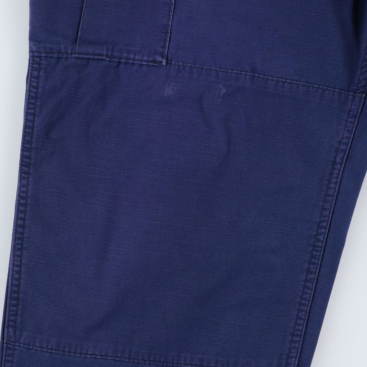 2000'S US Military Issue USCG Ripstop Military Cargo Pants Combat Pants Made in USA Men's W37 (approx.) Nylon navy blue type Vintage Second Hand