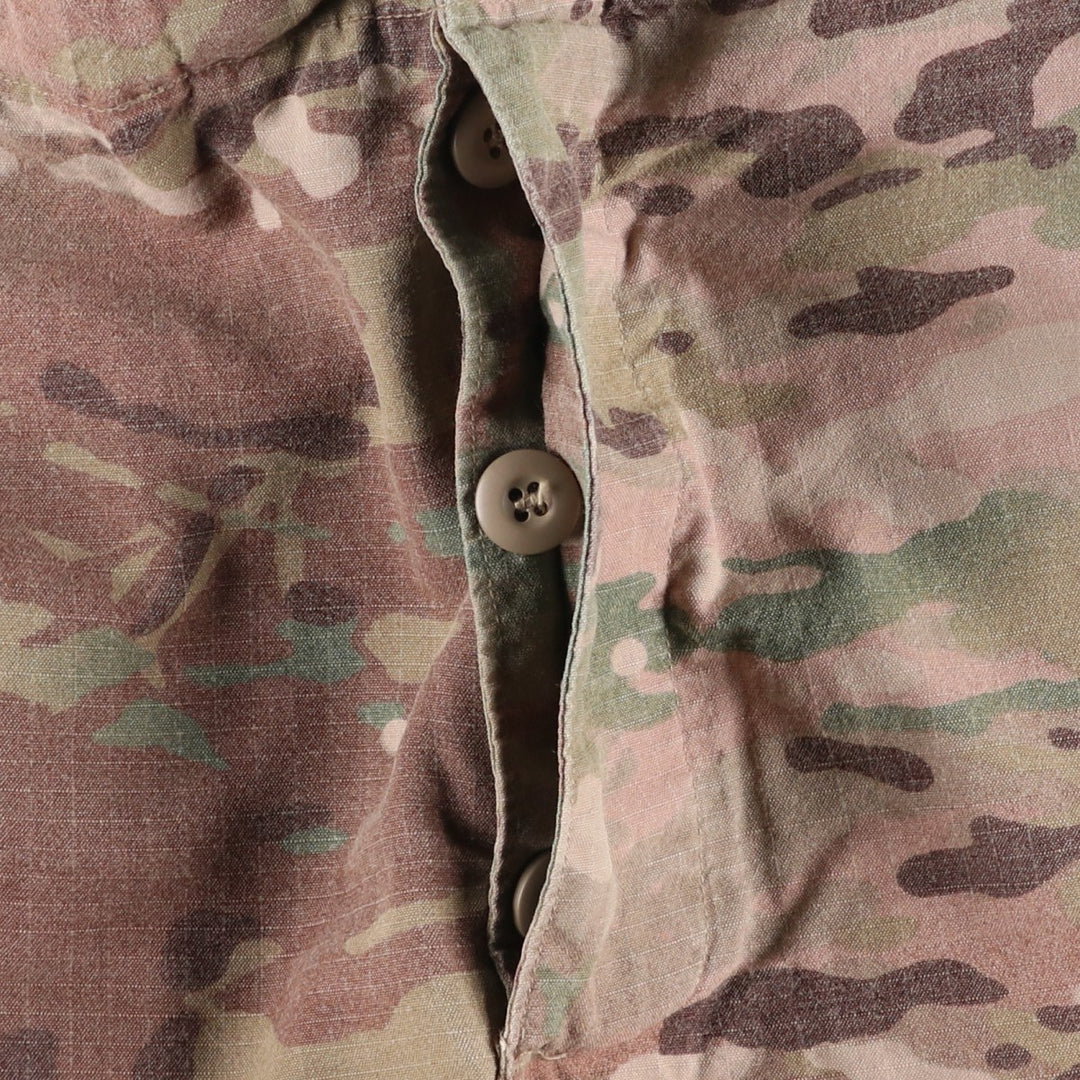 Authentic US military Multicam Camo Ripstop Military Cargo Pants, Size Large-Regular, Made in USA Rayon Khaki type Vintage Second Hand