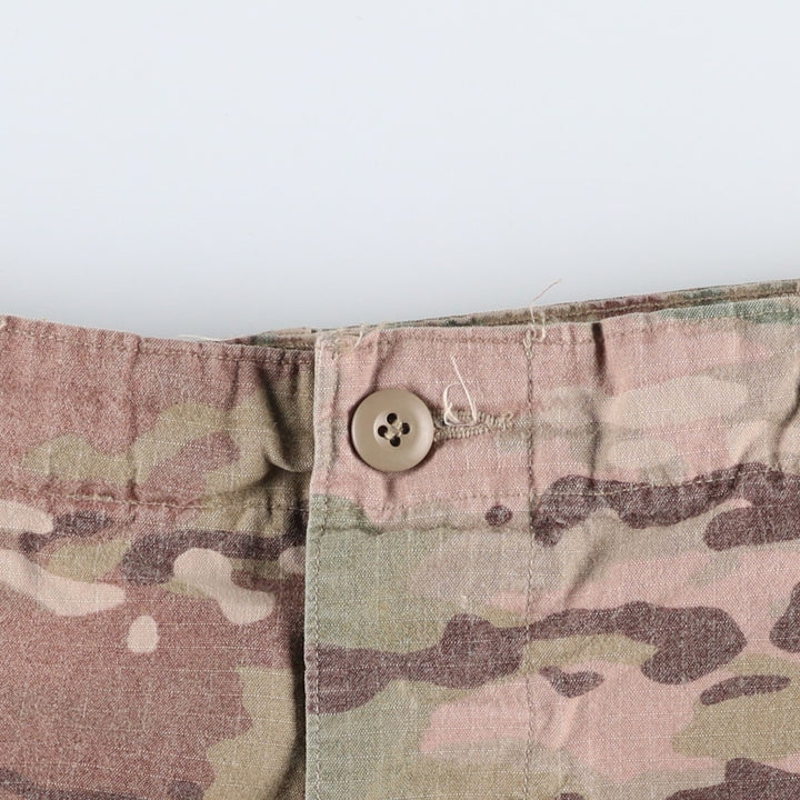 Authentic US military Multicam Camo Ripstop Military Cargo Pants, Size Large-Regular, Made in USA Rayon Khaki type Vintage Second Hand