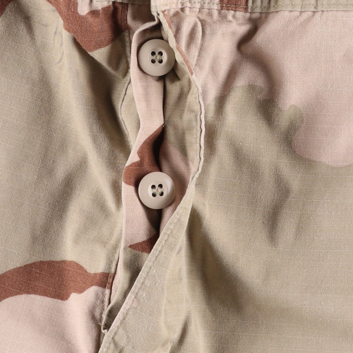 1990'S US Military Issue Desert Camo Ripstop Military Cargo Pants, Made in USA, Large-Long, Men's W37 (approx.), Vintage Nylon Beige type Vintage Second Hand