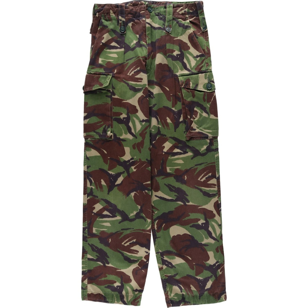 British Army Camouflage Pattern Military Cargo Pants Combat Pants Size 80 unclear Khaki type Vintage Second Hand