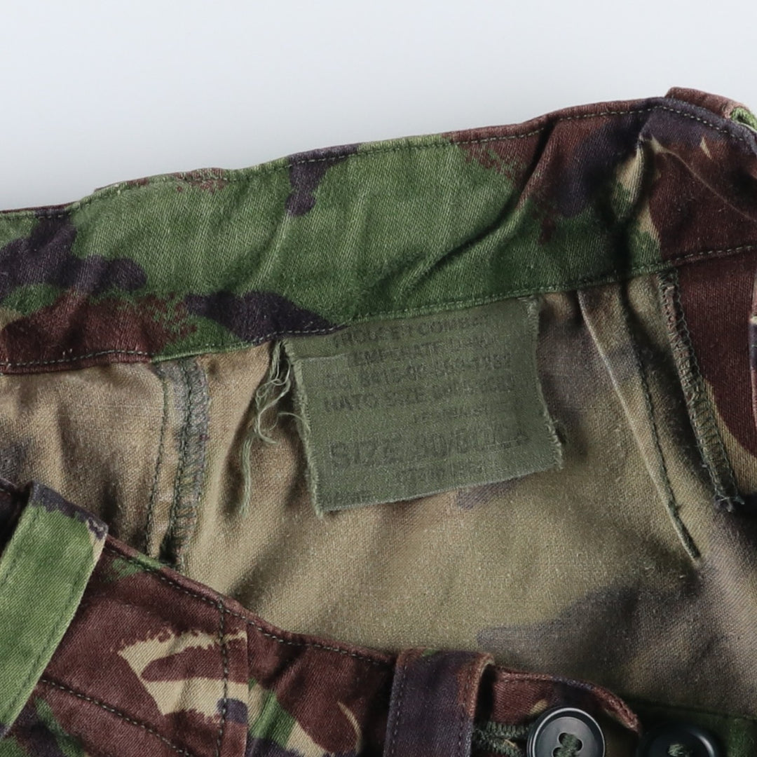 British Army Camouflage Pattern Military Cargo Pants Combat Pants Size 80 unclear Khaki type Vintage Second Hand