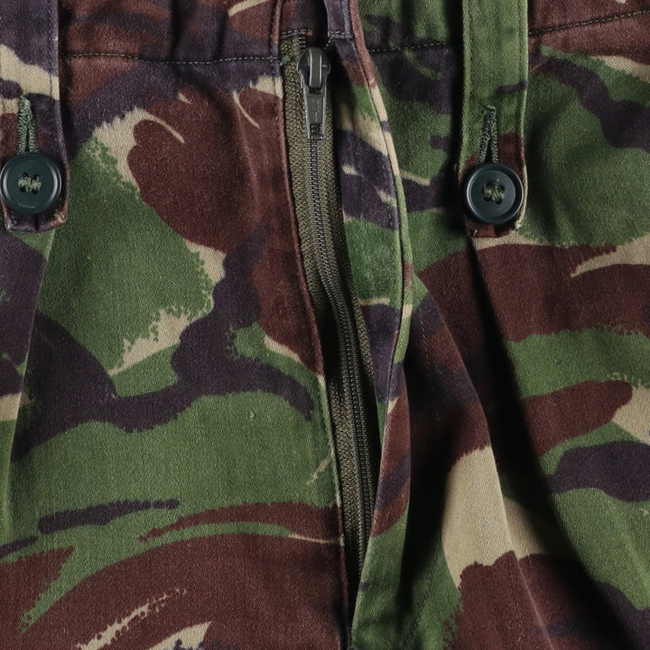 British Army Camouflage Pattern Military Cargo Pants Combat Pants Size 80 unclear Khaki type Vintage Second Hand