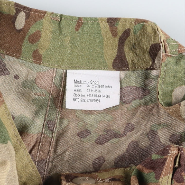 Camouflage Pattern Multicam Camo Military Cargo Pants Combat Pants Medium-Short Men's W34 Equivalent others Khaki type Vintage Second Hand